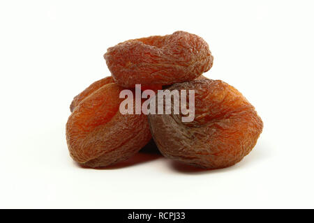 Daydried Apticots (Isolated on white background) Stock Photo