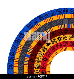 African Adinkra background. Stock Vector