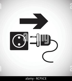 Unplug safety icon on white background for graphic and web design, Modern simple vector sign. Internet concept. Trendy symbol for website design web button or mobile. Stock Vector