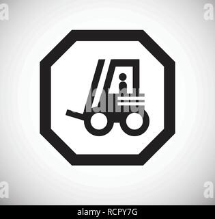 Heavy vehicle sign icon on white background for graphic and web design, Modern simple vector sign. Internet concept. Trendy symbol for website design web button or mobile. Stock Vector