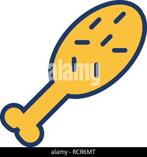 Vector Chicken Icon Stock Vector