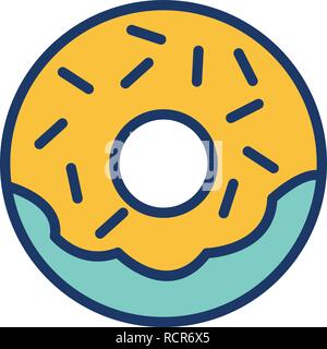 Vector Doughnut Icon Stock Vector