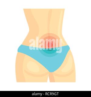 Vector illustration of pain and disease logo. Collection of pain and injury vector icon for stock. Stock Vector