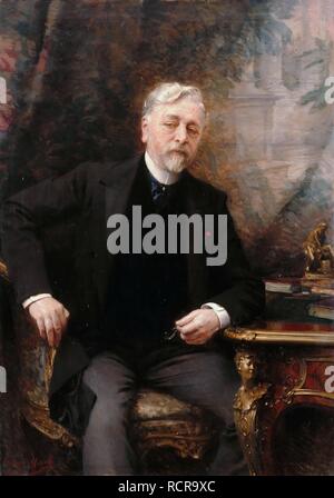 Portrait of Gustave Eiffel (1832-1923). Museum: Musée de l'Histoire de France, Château de Versailles. Author: Morot, Aimé Nicolas. Stock Photo