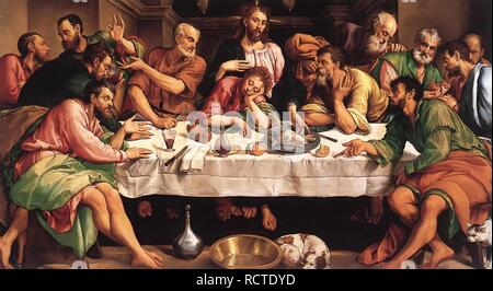 The Last Supper. Museum: Galleria Borghese, Rome. Author: Bassano, Jacopo, il vecchio. Stock Photo