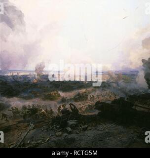 Battle of Kursk Panorama (Detail). Museum: Diorama of the Battle of Kursk, Belgorod. Author: But, Nikolai Yakovlevich. Stock Photo