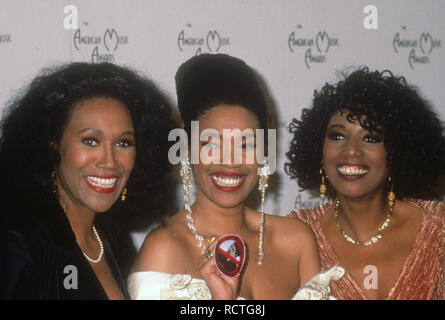 POINTER SISTERS US vocal trio in 1991 at the American Music Awards. Photo: Jeffrey Mayer Stock Photo