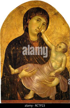 Madonna and Child. Museum: Museo di Santa Verdiana, Castelfiorentino. Author: GIOTTO DI BONDONE. Stock Photo