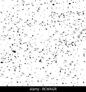 Grunge Urban Background. Black Distressed Grain Dust Texture Overlay. Stock Vector