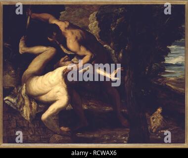 Cain and Abel. Museum: Gallerie dell' Accademia, Venice. Stock Photo