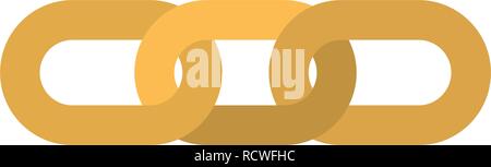 chain shape isolated icon Stock Vector