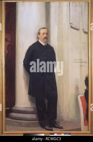 Portrait of the composer and chemist Alexander Borodin (1833-1887). Museum: State Russian Museum, St. Petersburg. Author: REPIN, ILYA YEFIMOVICH. Stock Photo