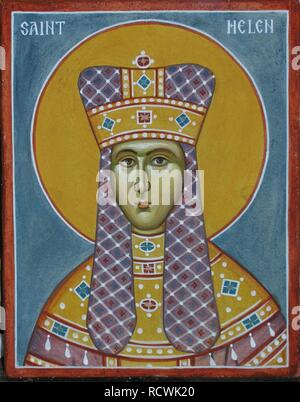 Saint Helena. Museum: St. Demetrios Church, Pomona. Author: Greek icon. Stock Photo