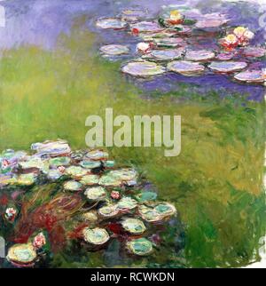 Waterlilies (Nymphéas). Museum: Musée Marmottan Monet, Paris. Author: MONET, CLAUDE. Stock Photo