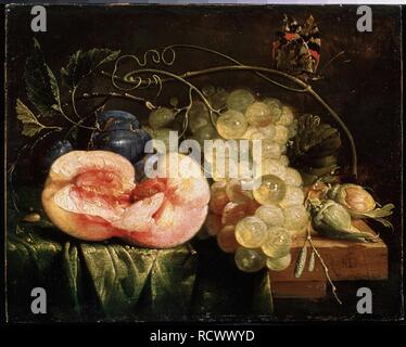 Fruit. Museum: State A. Pushkin Museum of Fine Arts, Moscow. Author: HEEM, CORNELIS DE. Stock Photo