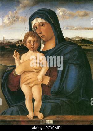 Giovanni Bellini - Madonna with Child Blessing Stock Photo - Alamy