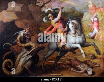 Saint George and the Dragon. Museum Badia delle Sante Flora e