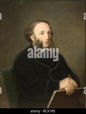 Portrait of the artist Ivan Aivazovsky (1817-1900). Museum: Museum of Fine Arts Academy, St. Petersburg. Author: Bolotov, Dmitry Mikhaylovich. Stock Photo