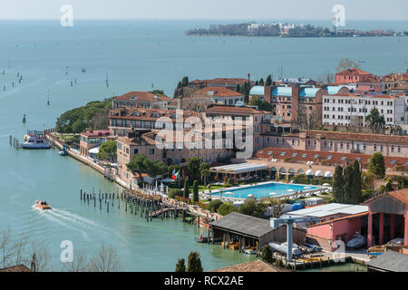 View of Giudecca Island in Venice, Italy. Stock Photo