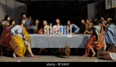 The Last Supper. Museum: Musee du Louvre, Paris. Author: CHAMPAIGNE, PHILIPPE DE. Stock Photo