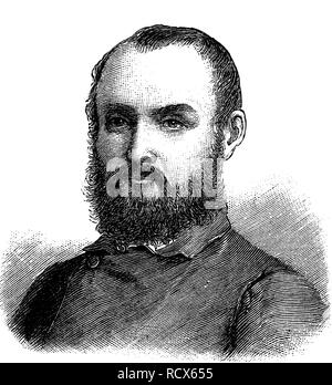 Gerhard Struve, 1835 - 1904, estate owner, owner of sugar plants and member of the German Reichstag, wood engraving, 1880 Stock Photo