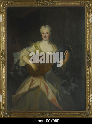 Portrait of Anna Constantia, Countess of Cosel (1680-1765), nee von Brockdorff. Museum: PRIVATE COLLECTION. Author: DE SILVESTRE, LOUIS. Stock Photo