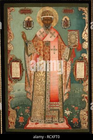 Saint Nicholas of Zaraysk. Museum: PRIVATE COLLECTION. Author: Russian icon.