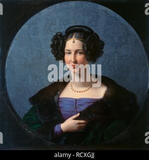 Princess Luise of Anhalt-Bernburg (1799-1882). Museum: Anhaltische Gemäldegalerie Dessau. Author: Schadow, Friedrich Wilhelm, von. Stock Photo