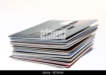 Stack of various credit cards, bank cards Stock Photo - Alamy