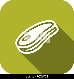 Vector Meat Icon Stock Vector