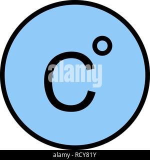 Celsius Vector Icon For Personal And Commercial Use............. Stock Vector