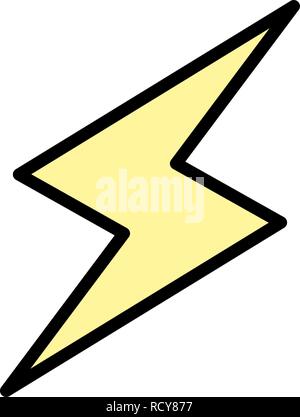 Lightning Button Vector Icon For Personal And Commercial Use............. Stock Vector