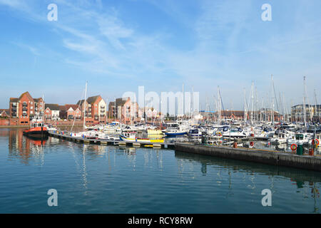 Sovereign Harbour, Eastbourne Marina, Eastbourne, East Sussex, UK Stock Photo