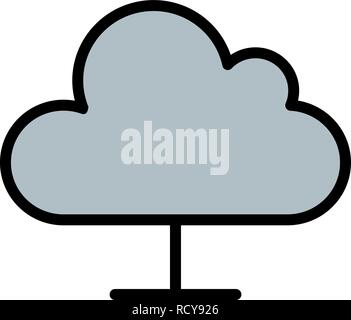 Cloud Computing Vector Icon For Personal And Commercial Use............. Stock Vector