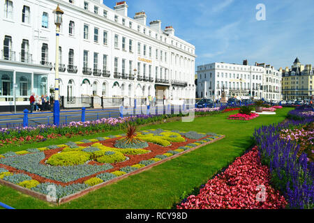 Carpet gardens on Eastbourne seafront, East Sussex, UK Stock Photo