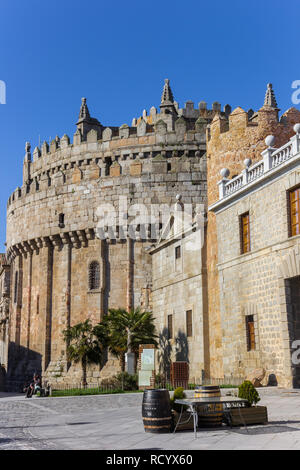 Historic cathedral in the center of Avila, Spain Stock Photo