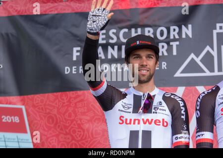 ESCHBORN, GERMANY - MAY 1st 2018: Michael Matthews (Team Sunweb) at Eschborn-Frankfurt cycling race Stock Photo