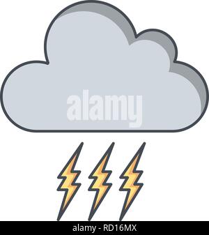 Storm Vector Icon For Personal And Commercial Use............. Stock Vector