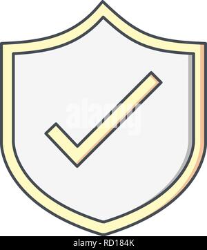 Shield Vector Icon For Personal And Commercial Use............. Stock Vector