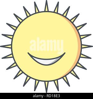 Sun smiling Vector Icon For Personal And Commercial Use............. Stock Vector