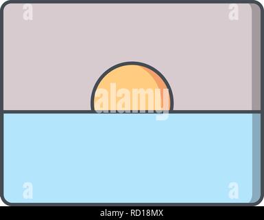 Sunset Vector Icon For Personal And Commercial Use............. Stock Vector