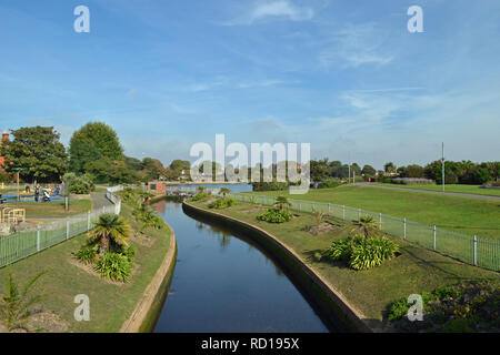 View of Princes Park, Eastbourne, East Sussex, UK Stock Photo