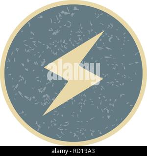 Lightning Button Vector Icon For Personal And Commercial Use............. Stock Vector
