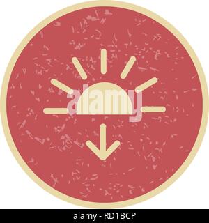 Sundown Vector Icon For Personal And Commercial Use............. Stock Vector