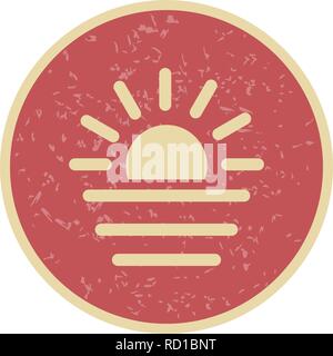 Sunset Vector Icon For Personal And Commercial Use............. Stock Vector