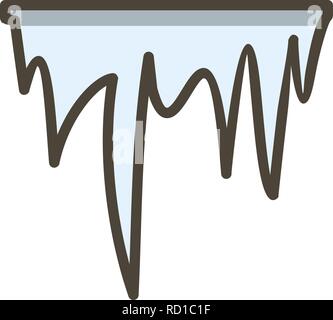 Icicle Vector Icon For Personal And Commercial Use............. Stock Vector