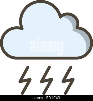 Storm Vector Icon For Personal And Commercial Use............. Stock Vector