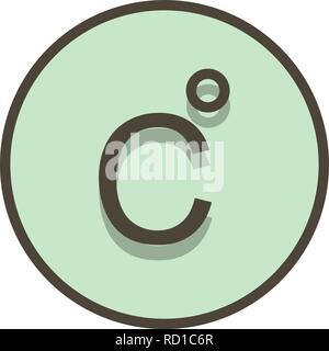 Celsius Vector Icon For Personal And Commercial Use............. Stock Vector