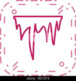 Icicle Vector Icon For Personal And Commercial Use............. Stock Vector
