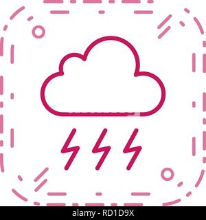 Storm Vector Icon For Personal And Commercial Use............. Stock Vector